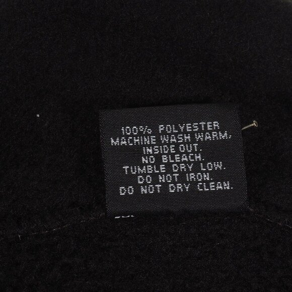 Womens Medium USA Olympics Black Zip-Up Fleece Jacket With Torch & Rings Embroid - Picture 10 of 10